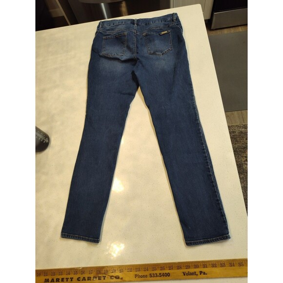 Chico's So Slimming Mid Rise Skinny Jeans Size 1.5 M/10 Stretch Denim 30" Inseam - Picture 7 of 7